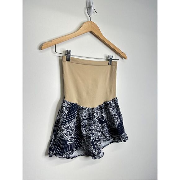 A Pea in the pod Maternity Shorts Womens Navy/White Size Medium - Picture 3 of 6